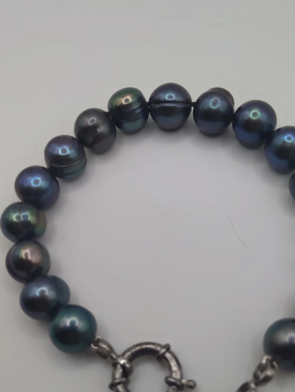 Peacock Pearl 925 Bracelet 7.5 Inches
